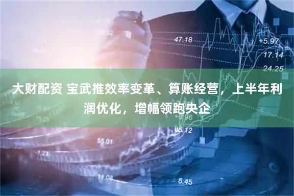 大财配资 宝武推效率变革、算账经营，上半年利润优化，增幅领跑央企